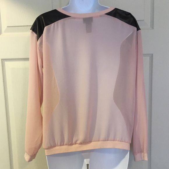 2/$10 sheer long sleeve shirt - Picture 3 of 5